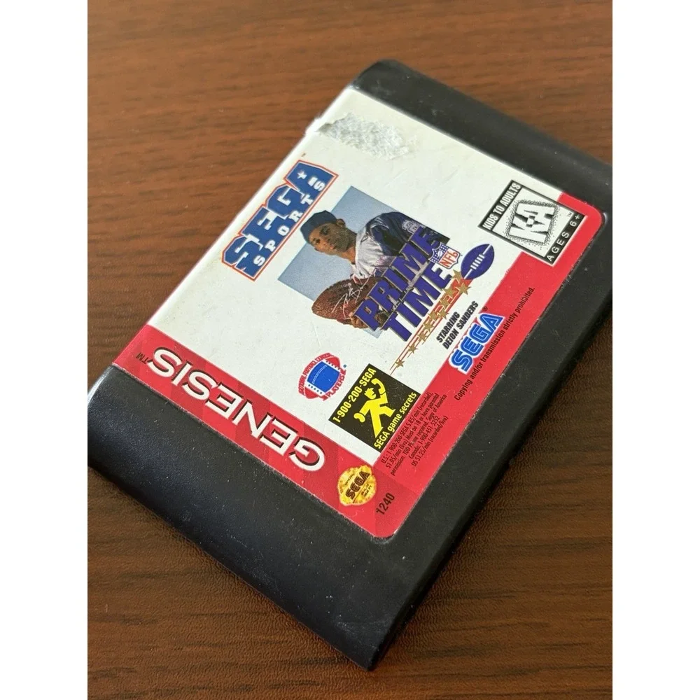 Deion Sanders Prime Time NFL Football Sega Genesis‎ Cartridge Only Tested Works